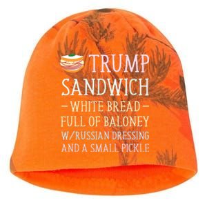 Anti Trump Sandwich Sign Funny Kati - Camo Knit Beanie