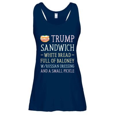 Anti Trump Sandwich Sign Funny Ladies Essential Flowy Tank