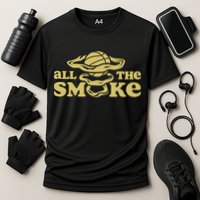 All The Smoke Funny Basketball Podcast Cooling Performance Crew T-Shirt