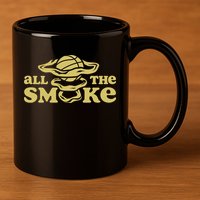 All The Smoke Funny Basketball Podcast 11oz C Handle Ceramic Mug