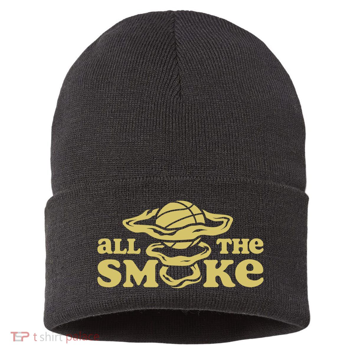 All The Smoke Funny Basketball Podcast Sustainable Knit Beanie