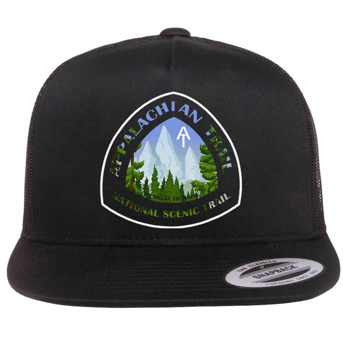 Appalachian Trail Scenic Mountain Views Flat Bill Trucker Hat