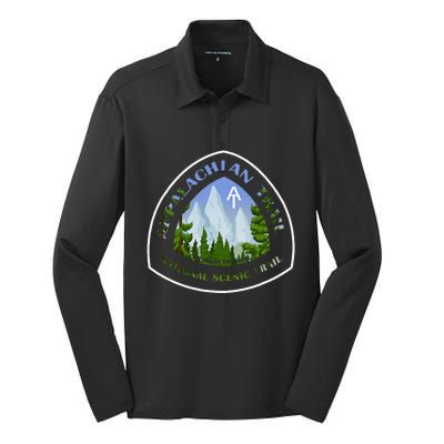 Appalachian Trail Scenic Mountain Views Silk Touch Performance Long Sleeve Polo