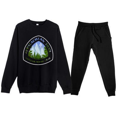 Appalachian Trail Scenic Mountain Views Premium Crewneck Sweatsuit Set