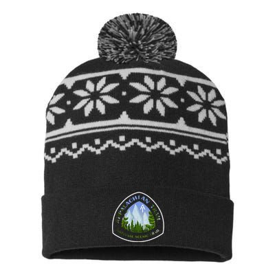 Appalachian Trail Scenic Mountain Views USA-Made Snowflake Beanie