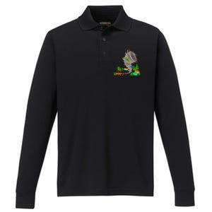 Awesome Tornado Severe Weather Storm Chasers Performance Long Sleeve Polo