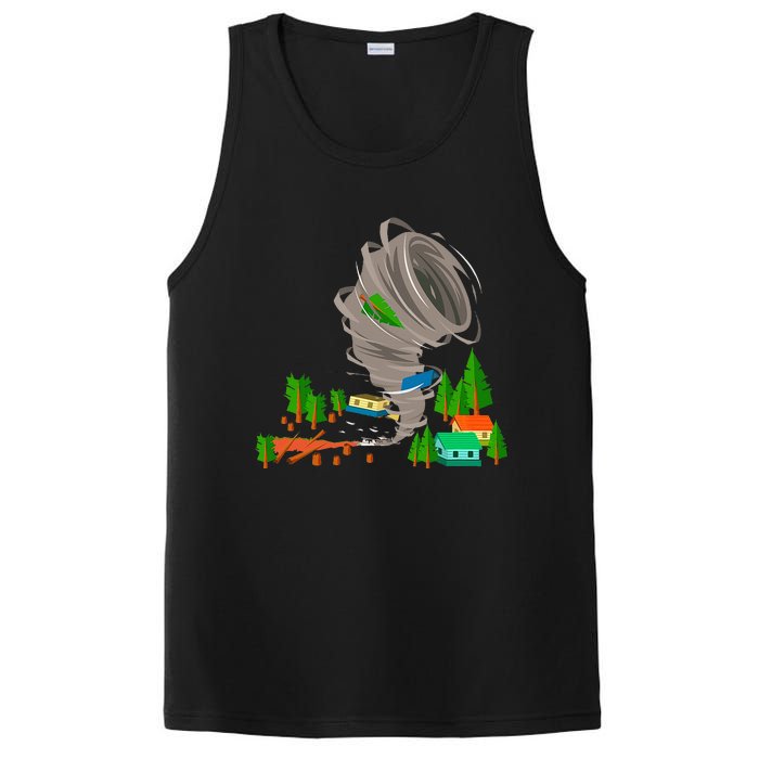 Awesome Tornado Severe Weather Storm Chasers PosiCharge Competitor Tank