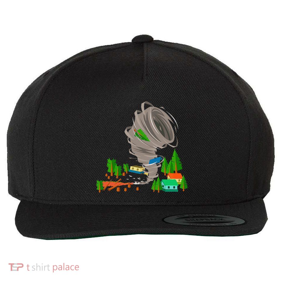 Awesome Tornado Severe Weather Storm Chasers Wool Snapback Cap