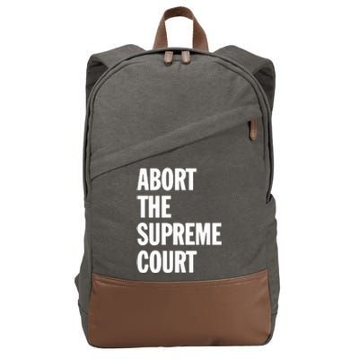 Abort The Supreme Court Cotton Canvas Backpack