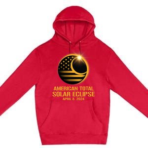 American Total Solar Eclipse April 8 2024 Totality Astronomy Premium Pullover Hoodie