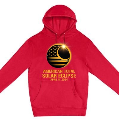 American Total Solar Eclipse April 8 2024 Totality Astronomy Premium Pullover Hoodie