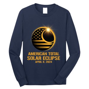 American Total Solar Eclipse April 8 2024 Totality Astronomy Long Sleeve Shirt