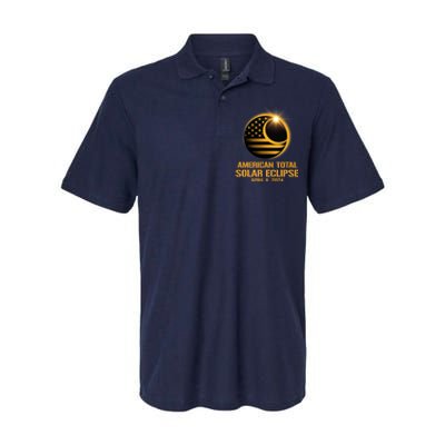 American Total Solar Eclipse April 8 2024 Totality Astronomy Softstyle Adult Sport Polo