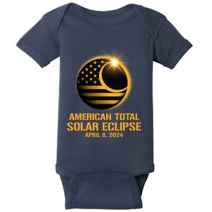 American Total Solar Eclipse April 8 2024 Totality Astronomy Baby Bodysuit