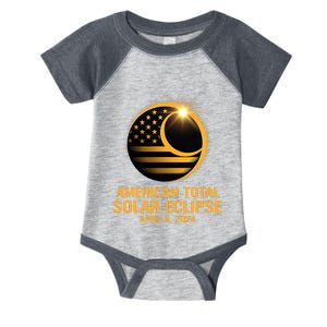 American Total Solar Eclipse April 8 2024 Totality Astronomy Infant Baby Jersey Bodysuit