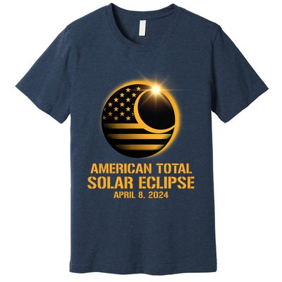 American Total Solar Eclipse April 8 2024 Totality Astronomy Premium T-Shirt