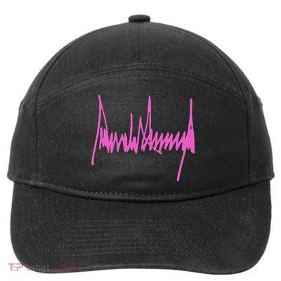 Autograph Trump Signature USA 47Th President Pro Trump 7-Panel Snapback Hat