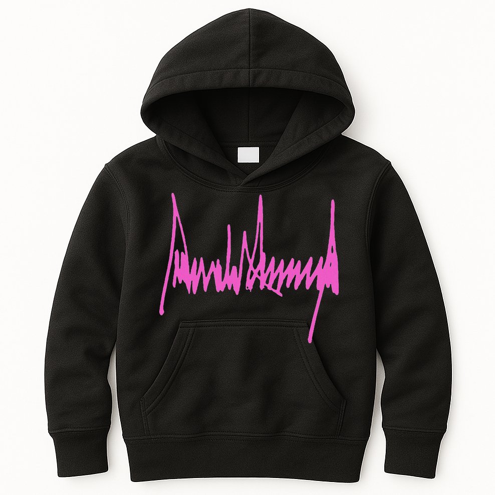 Autograph Trump Signature USA 47Th President Pro Trump Kids Hoodie