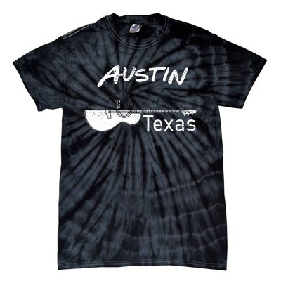 Austin Texas Souvenir Guitar Music Lover Austin Tie-Dye T-Shirt