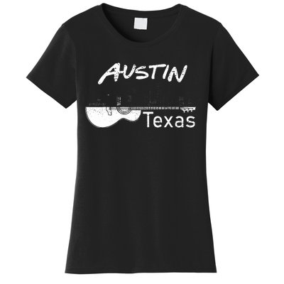 Austin Texas Souvenir Guitar Music Lover Austin Women's T-Shirt