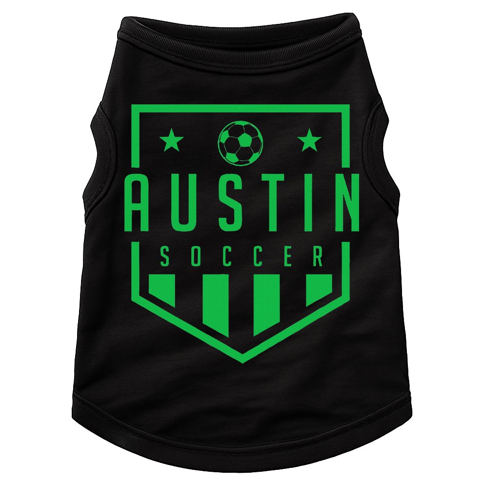 Austin Texas Soccer  Futbol Jersey Kit Badge Match Doggie Tank
