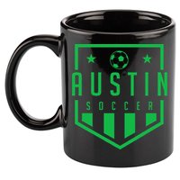 Austin Texas Soccer  Futbol Jersey Kit Badge Match 11oz C Handle Ceramic Mug