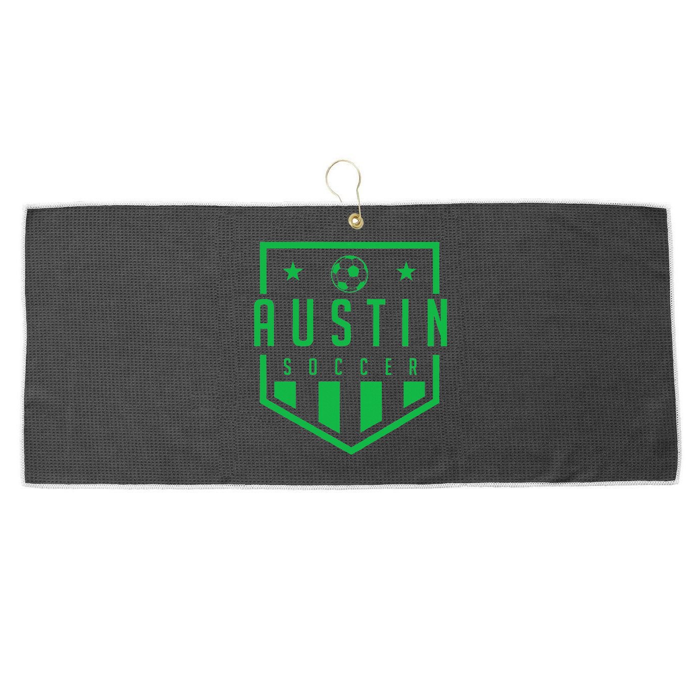 Austin Texas Soccer  Futbol Jersey Kit Badge Match Large Microfiber Waffle Golf Towel