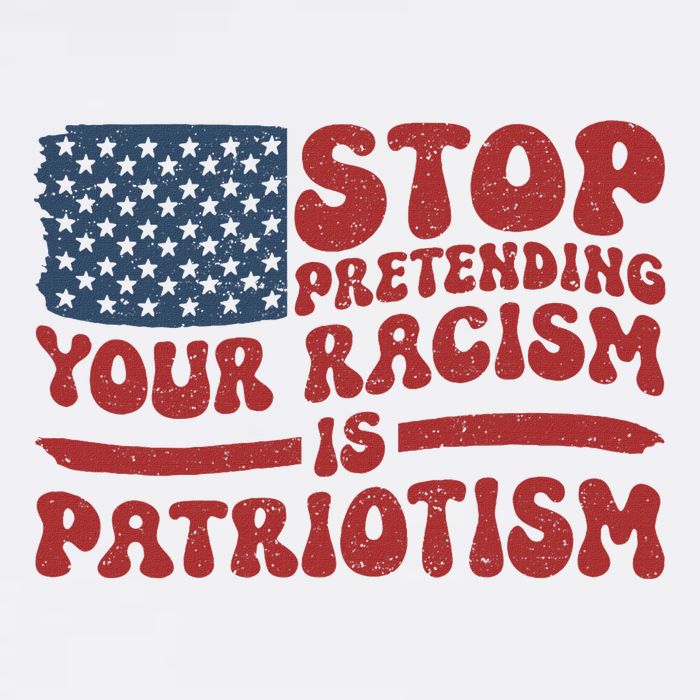 Anti Trump Stop Pretending Your Racism Is Patriotism Bucket Hat