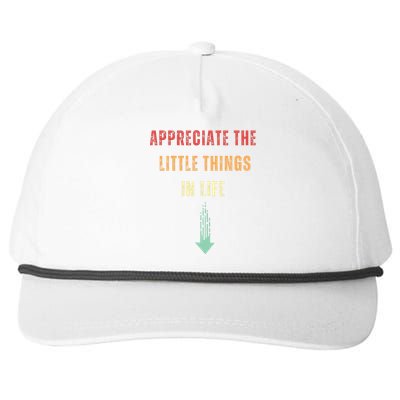 Appreciate The Small Things In Life Snapback Five-Panel Rope Hat