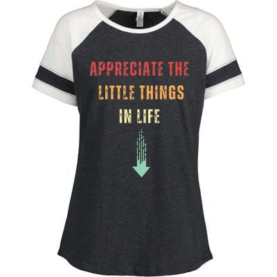 Appreciate The Small Things In Life Enza Ladies Jersey Colorblock Tee