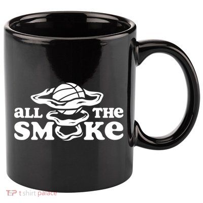 All The Smoke Funny Basketball Podcast 11oz C Handle Ceramic Mug