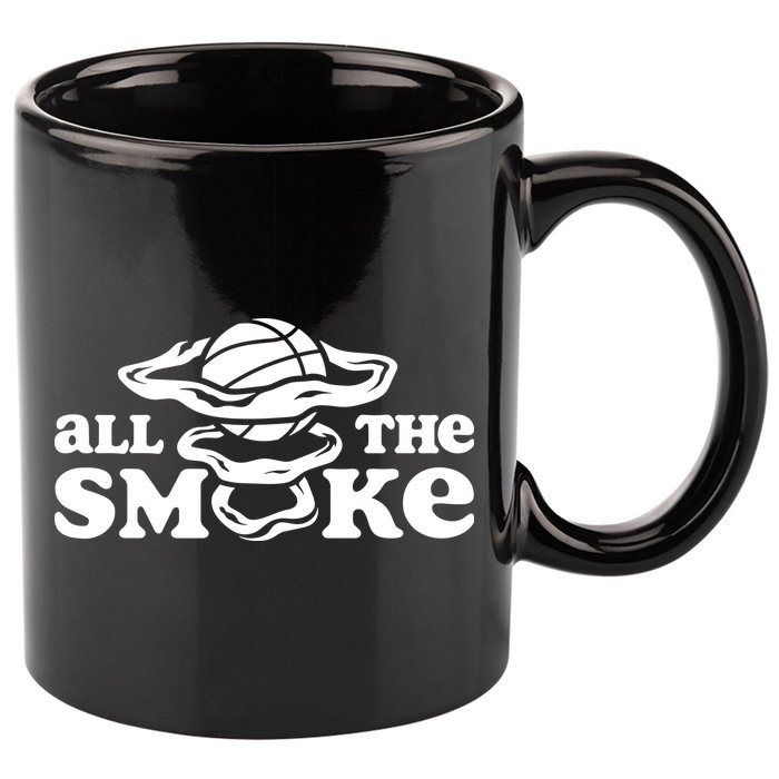 All The Smoke Funny Basketball Podcast 11oz C Handle Ceramic Mug