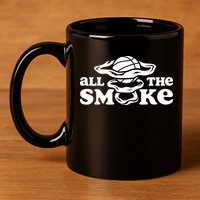 All The Smoke Funny Basketball Podcast 11oz C Handle Ceramic Mug