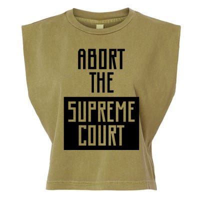 ABORT THE SUPREME COURT Garment-Dyed Women's Muscle Tee