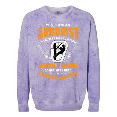 Arborist Tree Surgeon Arboriculturist Horticulture Colorblast Crewneck Sweatshirt