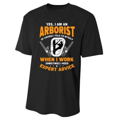 Arborist Tree Surgeon Arboriculturist Horticulture Performance Sprint T-Shirt