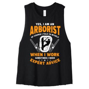 Arborist Tree Surgeon Arboriculturist Horticulture Women's Racerback Cropped Tank