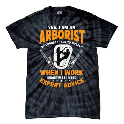 Arborist Tree Surgeon Arboriculturist Horticulture Tie-Dye T-Shirt