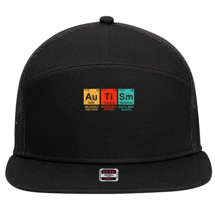 au ti sm valuable and rare ingredinly strong useful many talents  7 Panel Mesh Trucker Snapback Hat