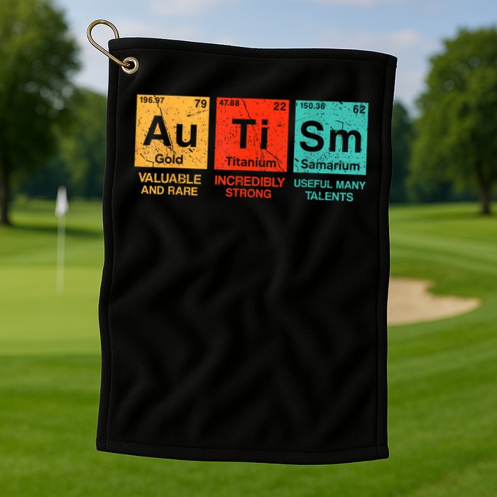 au ti sm valuable and rare ingredinly strong useful many talents  Golf Towel