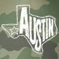 Austin Texas State Retro Outline Map Legacy Tie Dye Trucker Hat