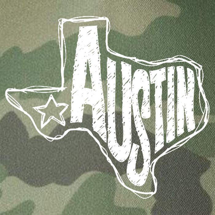 Austin Texas State Retro Outline Map Legacy Tie Dye Trucker Hat