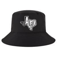 Austin Texas State Retro Outline Map Cool Comfort Performance Bucket Hat