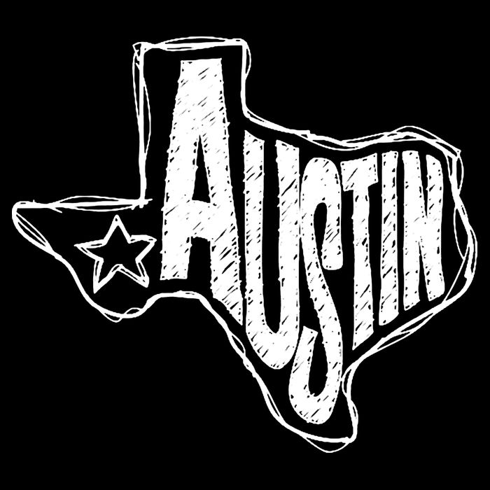 Austin Texas State Retro Outline Map Backpack