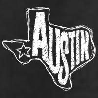 Austin Texas State Retro Outline Map 15oz Campfire Ceramic Mug