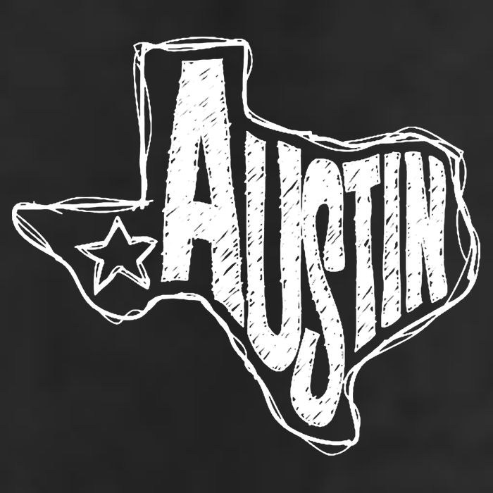 Austin Texas State Retro Outline Map 15oz Campfire Ceramic Mug