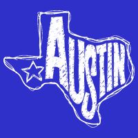 Austin Texas State Retro Outline Map Hoodie
