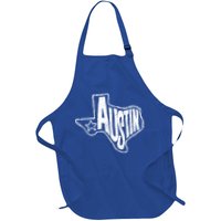 Austin Texas State Retro Outline Map Apron