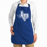 Austin Texas State Retro Outline Map Apron