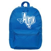 Austin Texas State Retro Outline Map 16 in Basic Backpack